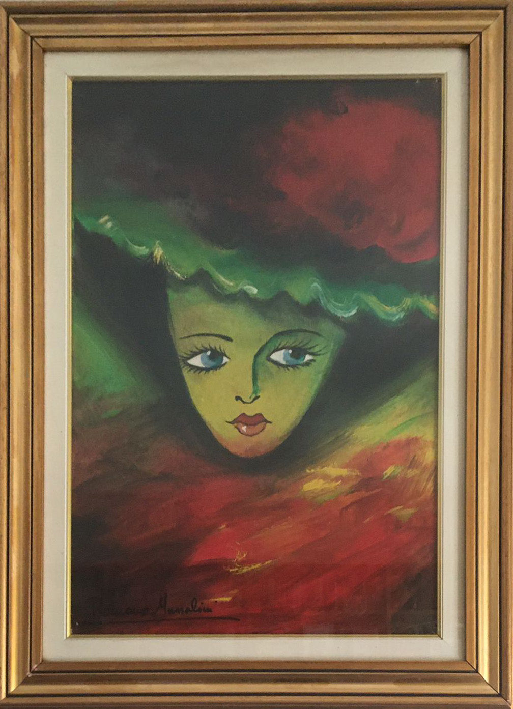 Romano Mussolini - Retrato de una dama con sombrero