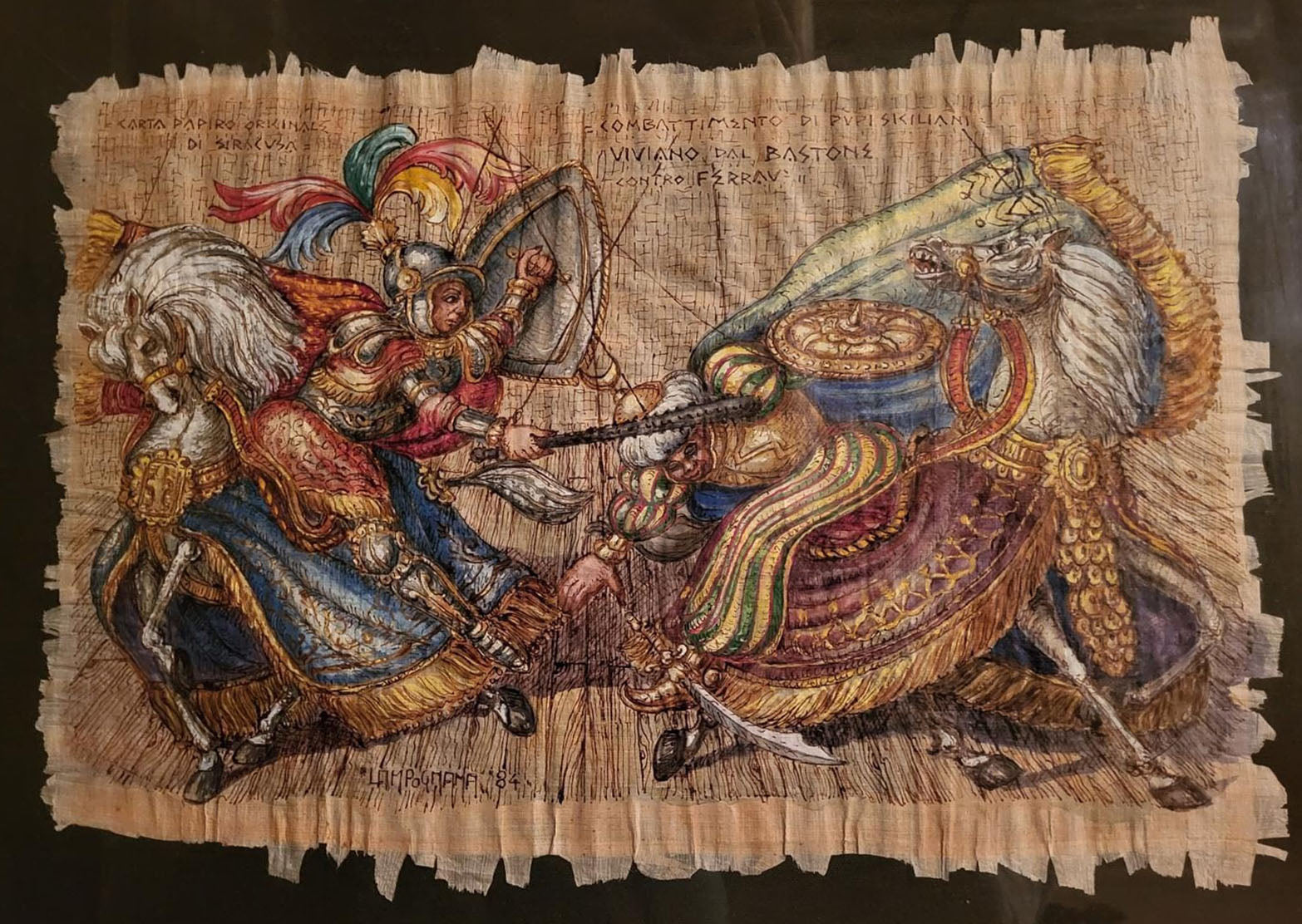 Autor desconocido - Escena de una batalla
