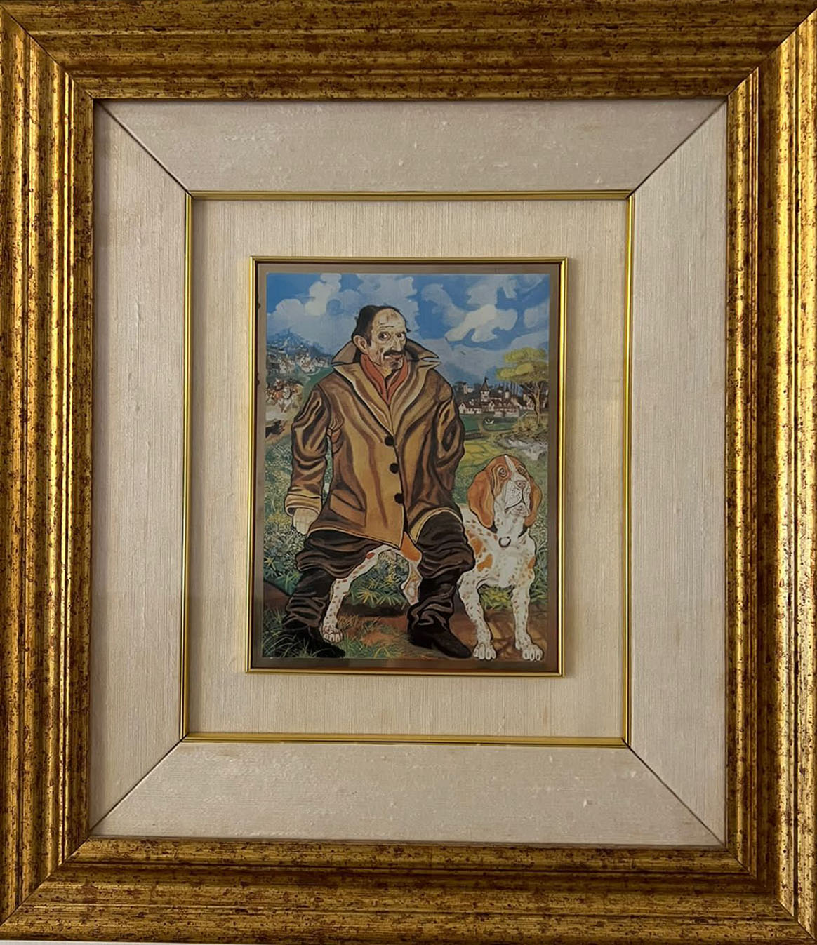 Antonio Ligabue - Self-Portrait with Dog