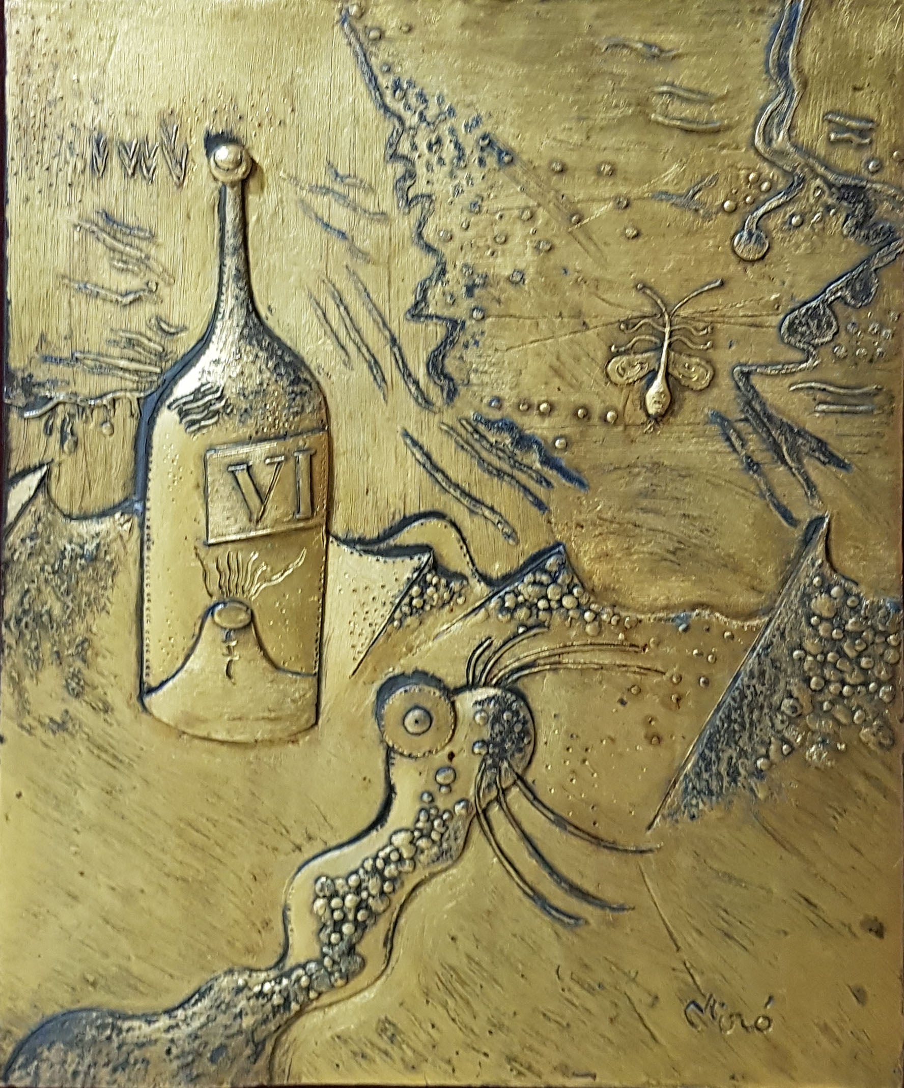 De Juan Miró - La botella de vino
