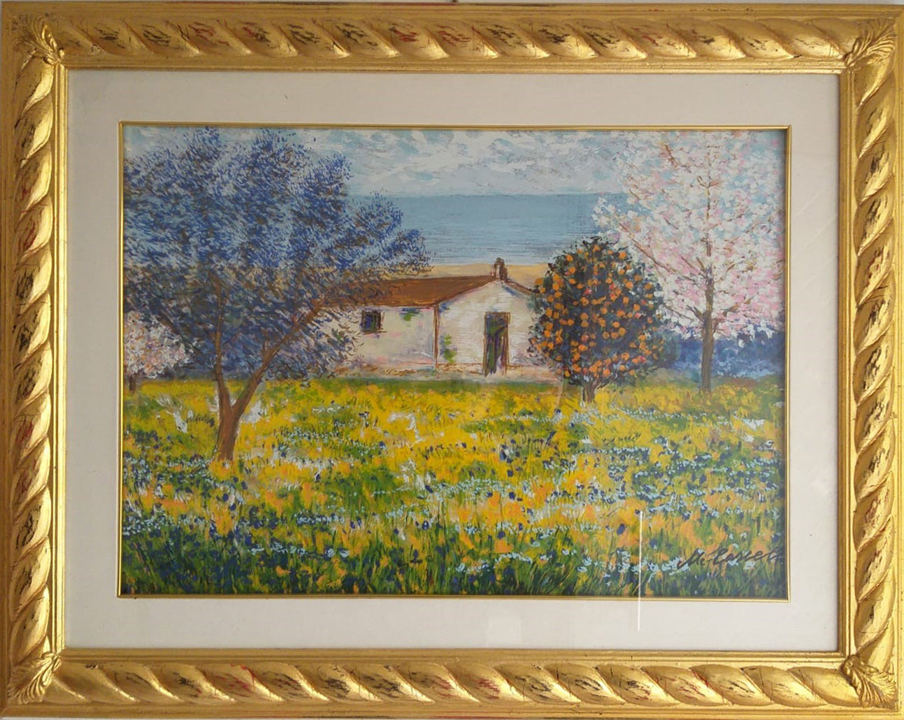 Michele Cascella - Jardín en la granja