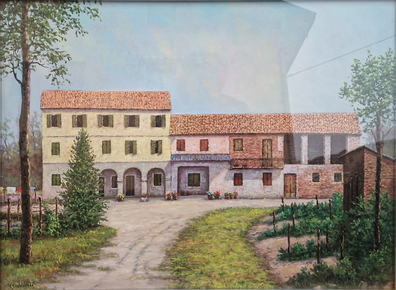 L. Salvadori - Landscape, farmhouse