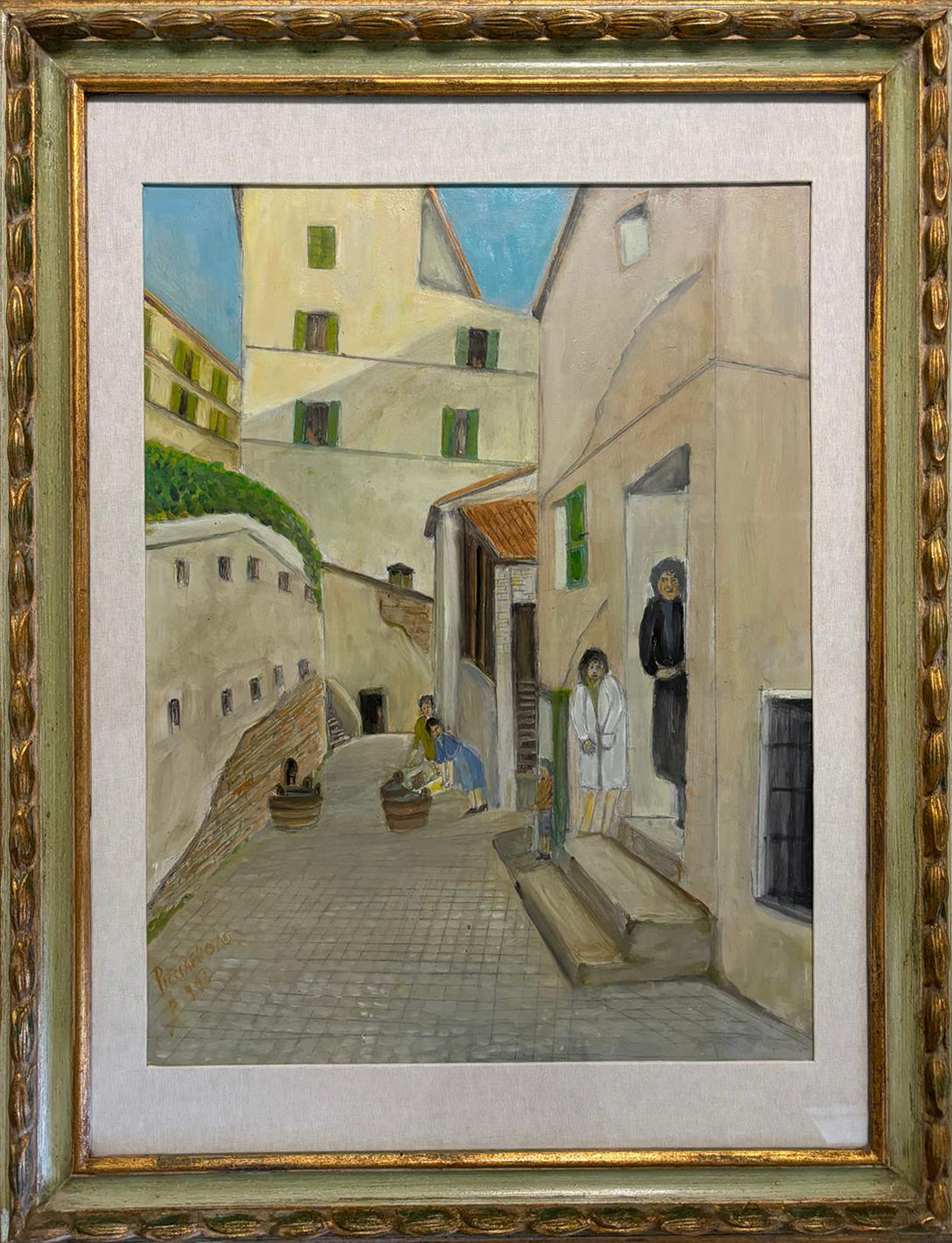 Picciafuoco - Untitled (View of a Village with Figures)
