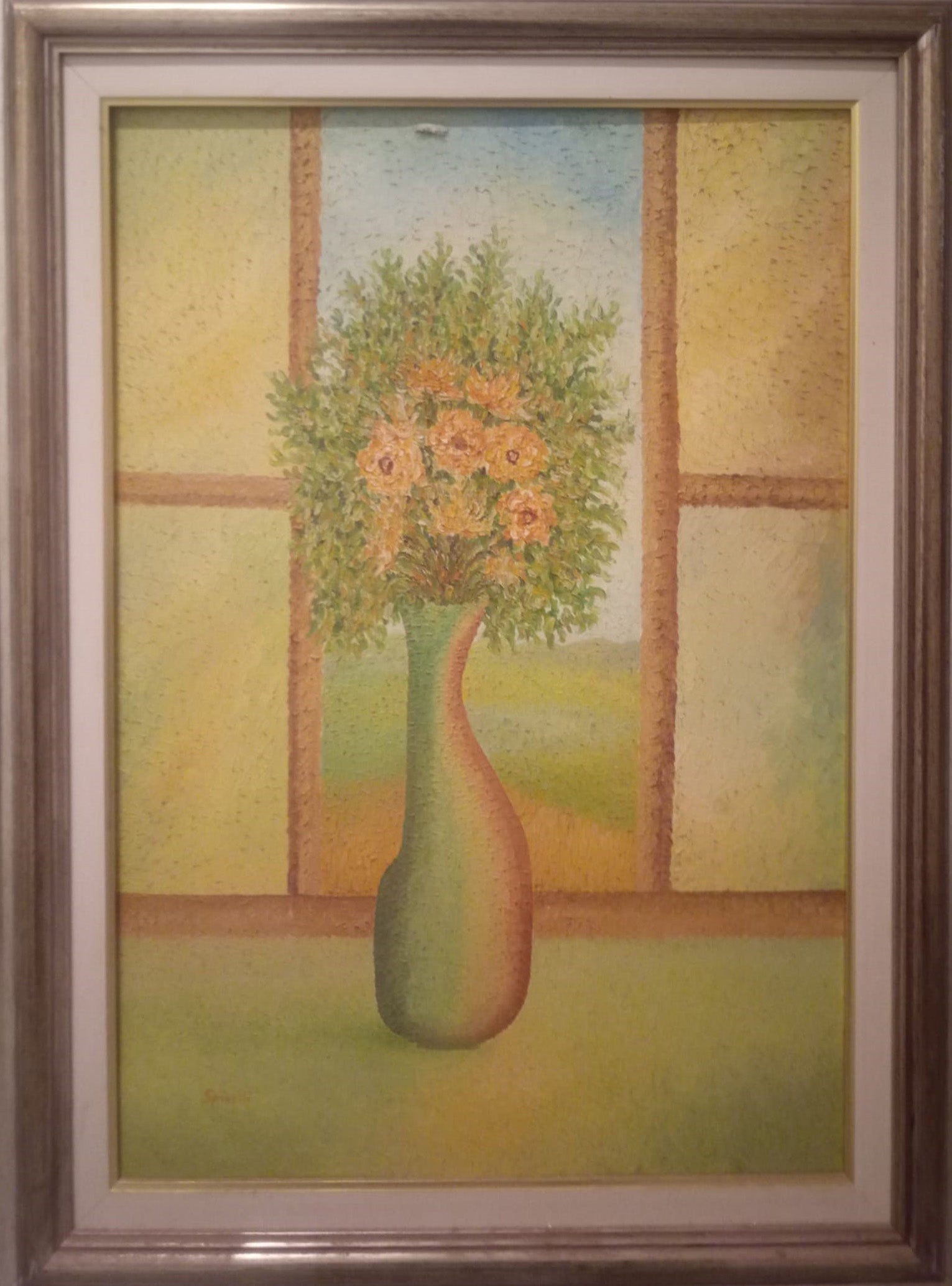 Orlando Spinelli - Jarrón con flores