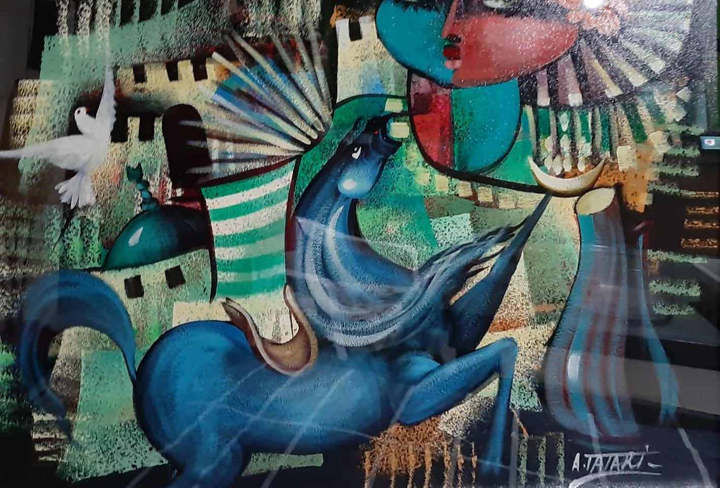 Abdul Rahem Tatari - Sin título (caballo y figuras alegóricas)