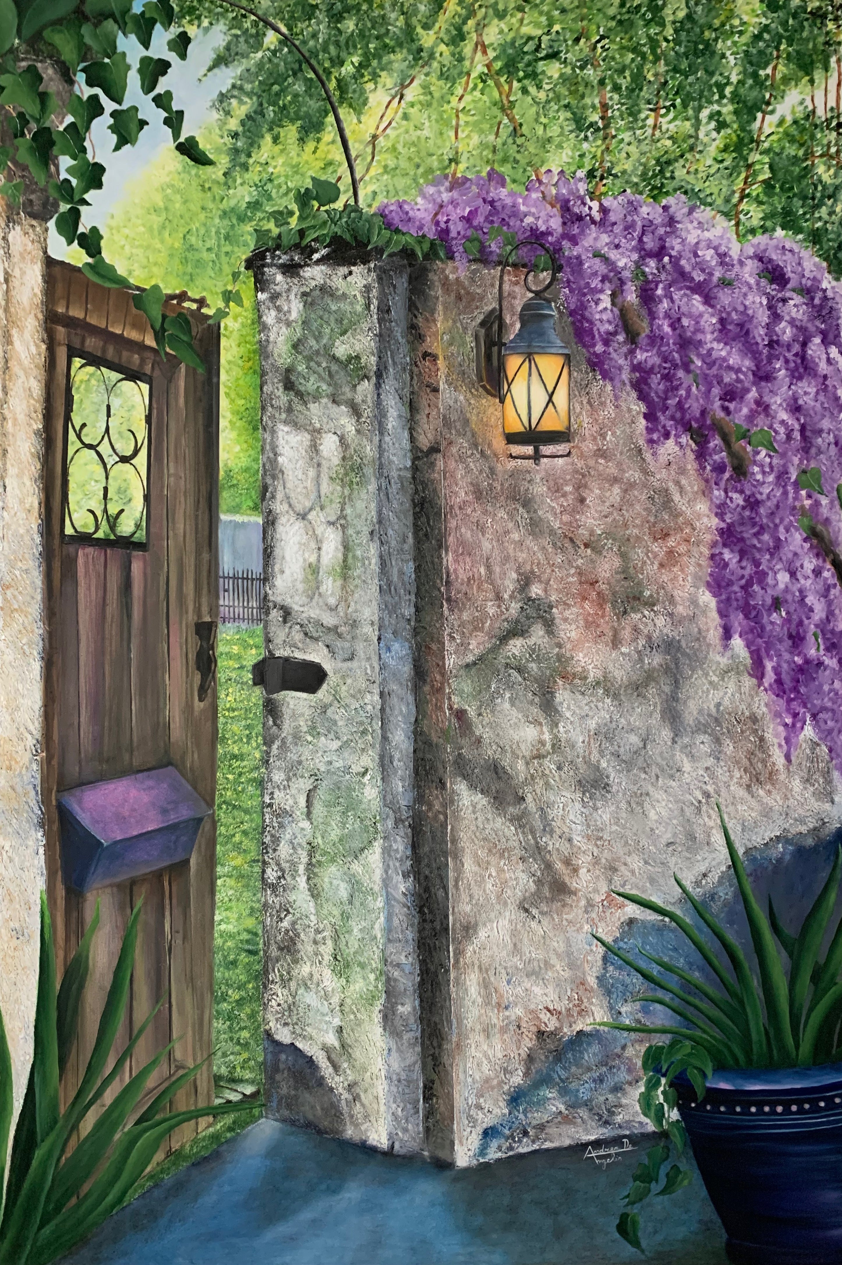 Andrea De Angelis - Wisteria with a door
