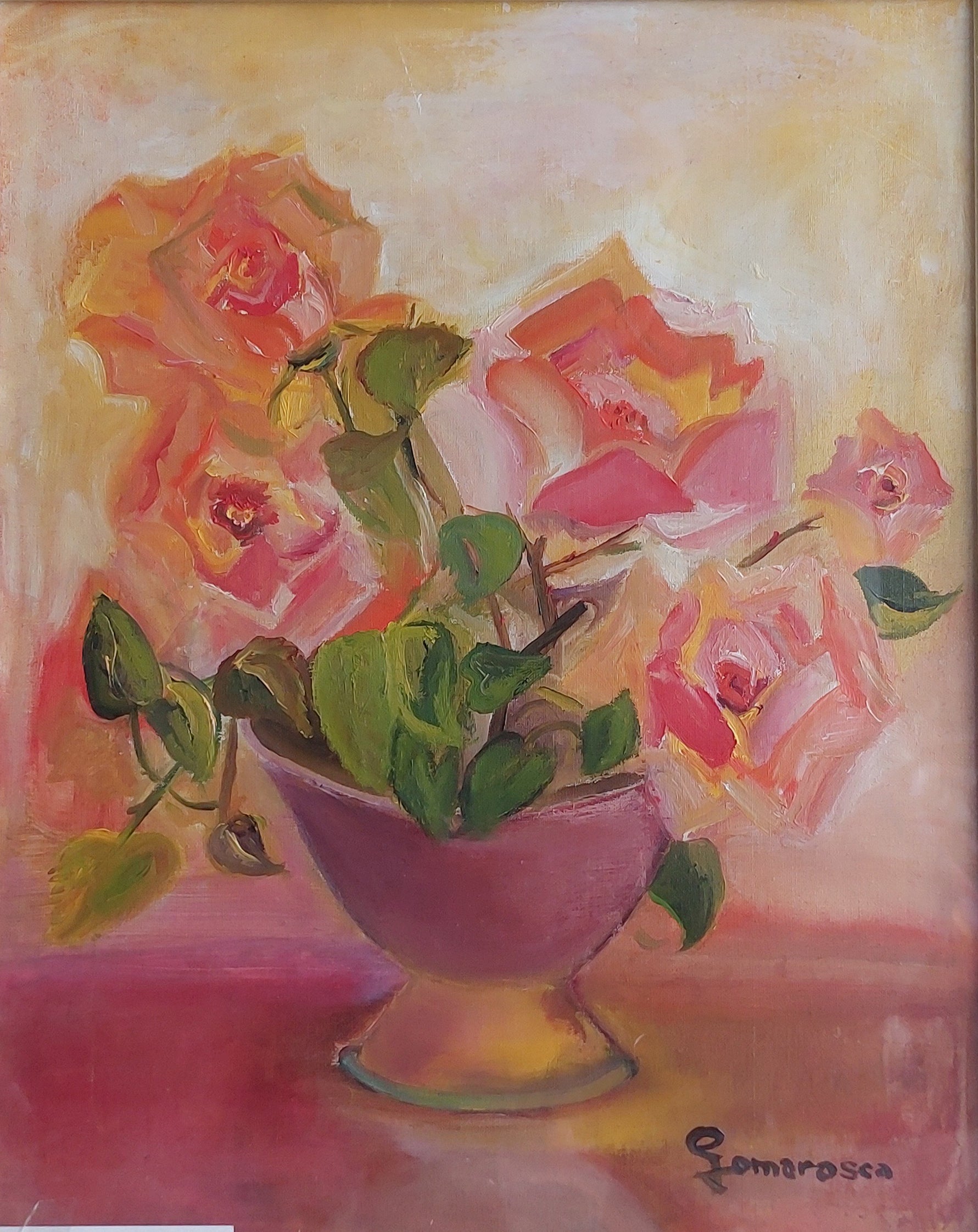Claudia Gomarasca - Jarrón de rosas