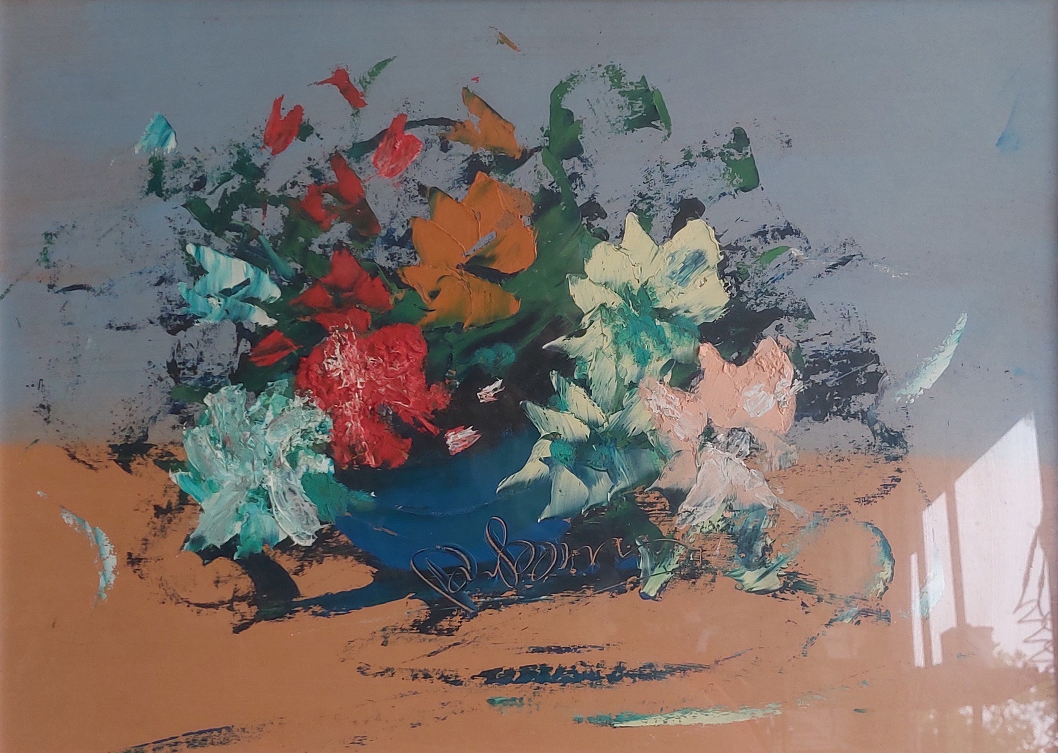 Ambrogio Quezel - Jarrón de flores