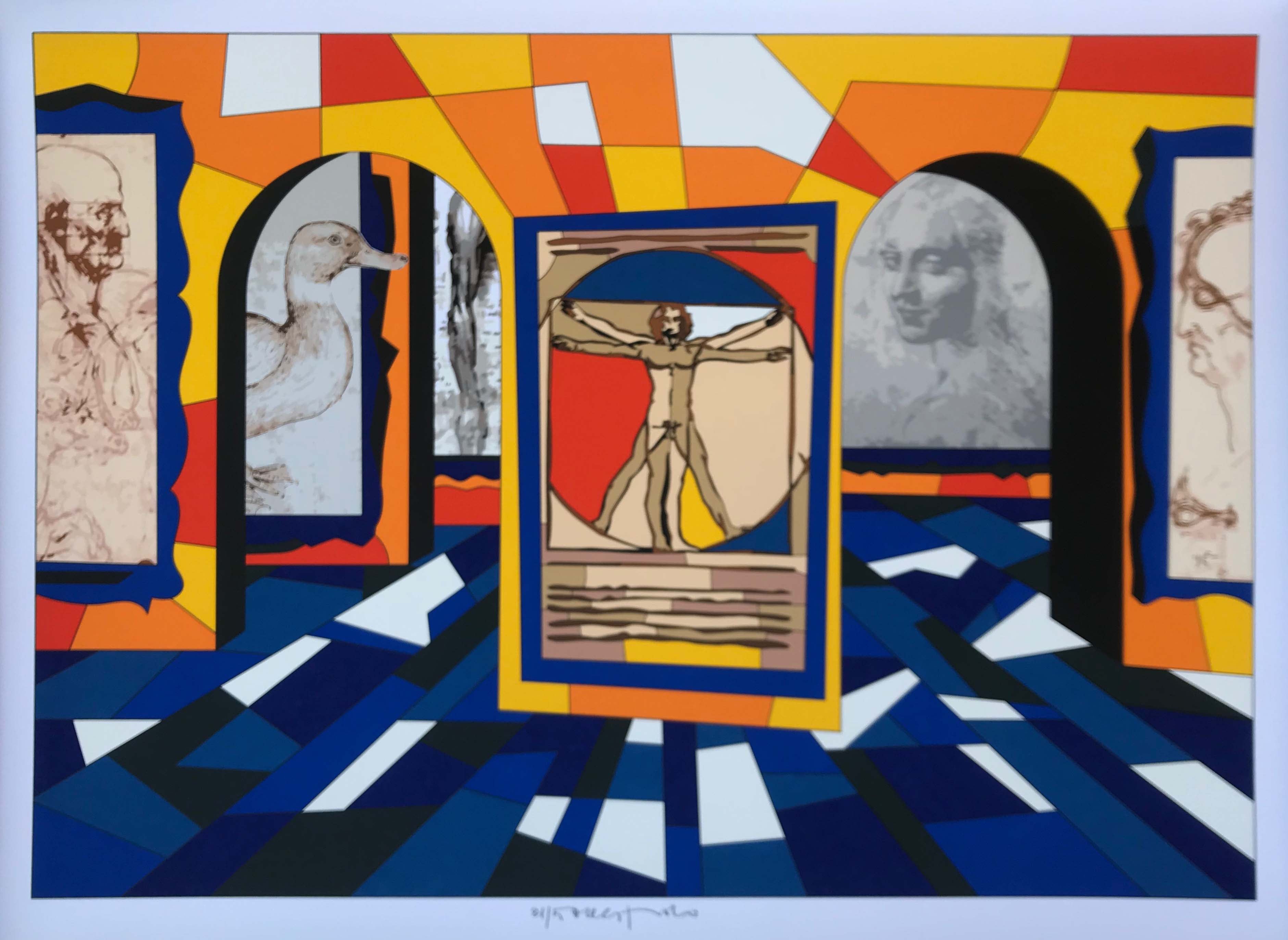 Ugo Nespolo's Plates - Leonardo's Legacy