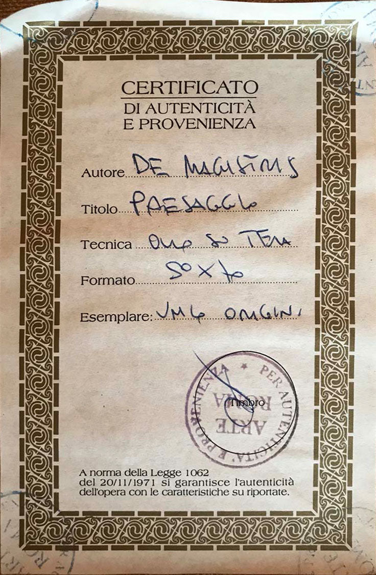 De Magistris - Paesaggio