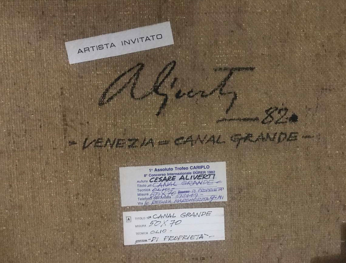 Cesare Aliverti - Canal Grande