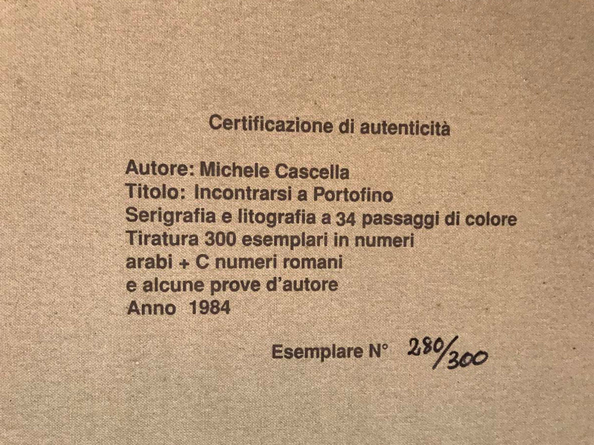 Michele Cascella - Meeting in Portofino