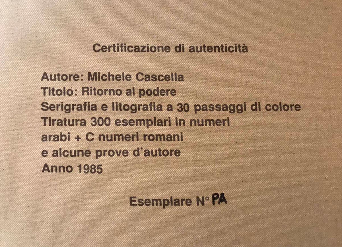 Michele Cascella - Regreso a la granja