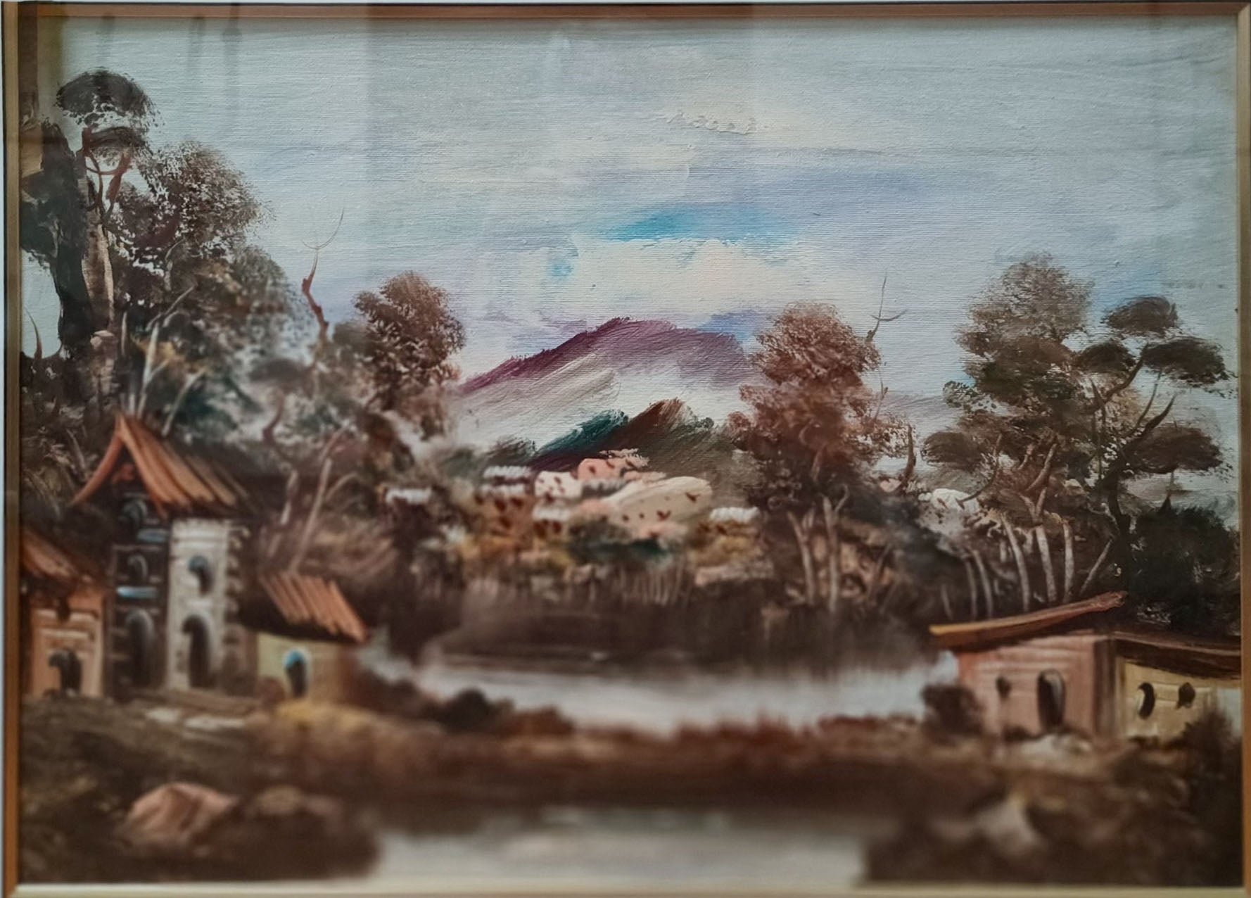 Autor desconocido - Sin título (Paisaje de montaña)