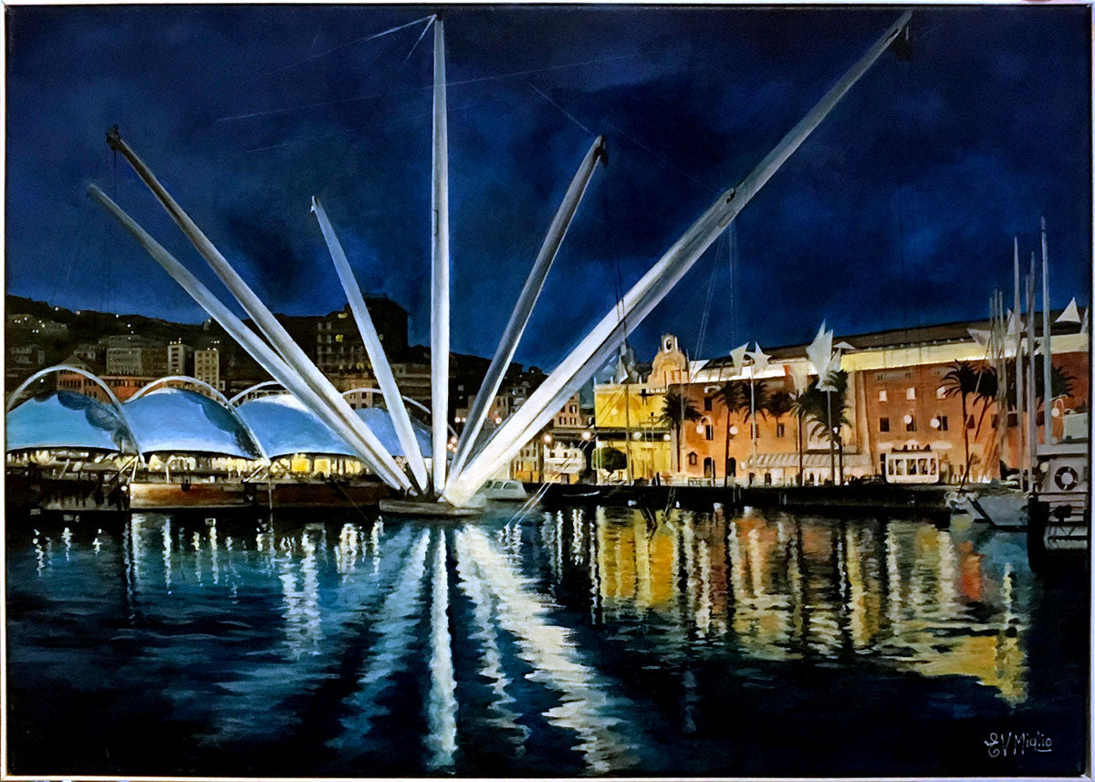 EVMiglio - Notturno porto antico di Genova