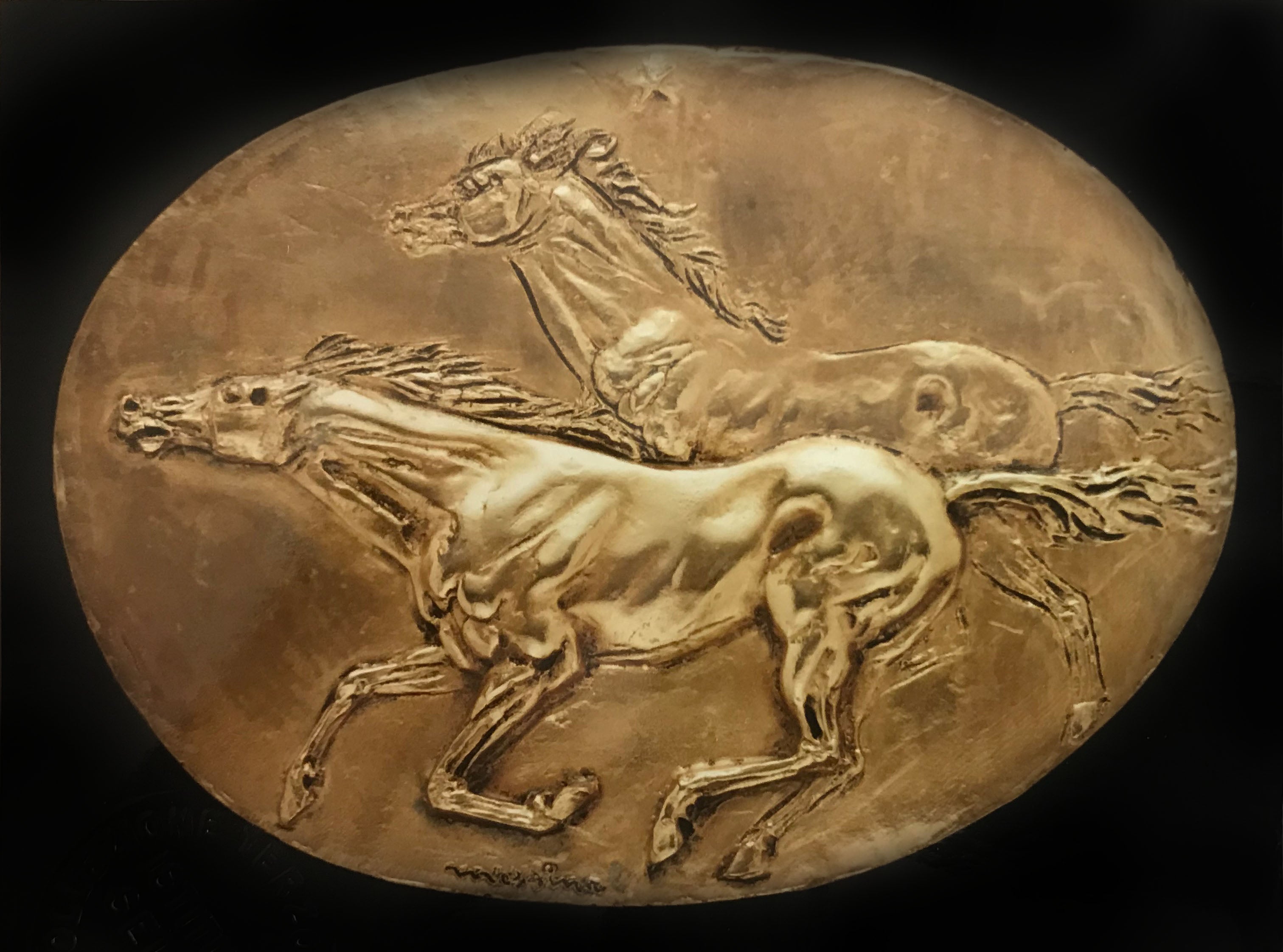 Francesco Messina - Caballos al galope