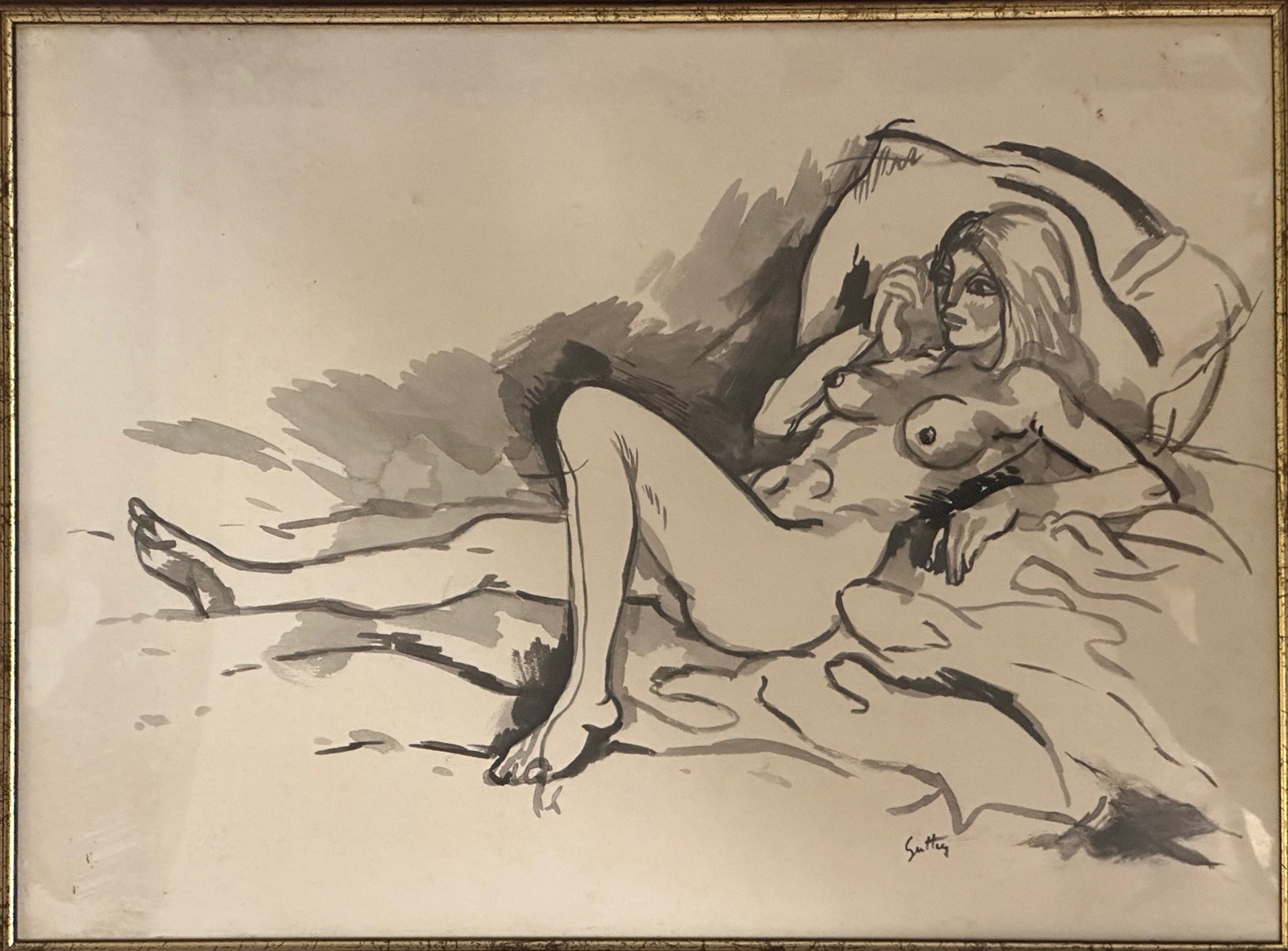 Renato Guttuso - Mujer desnuda