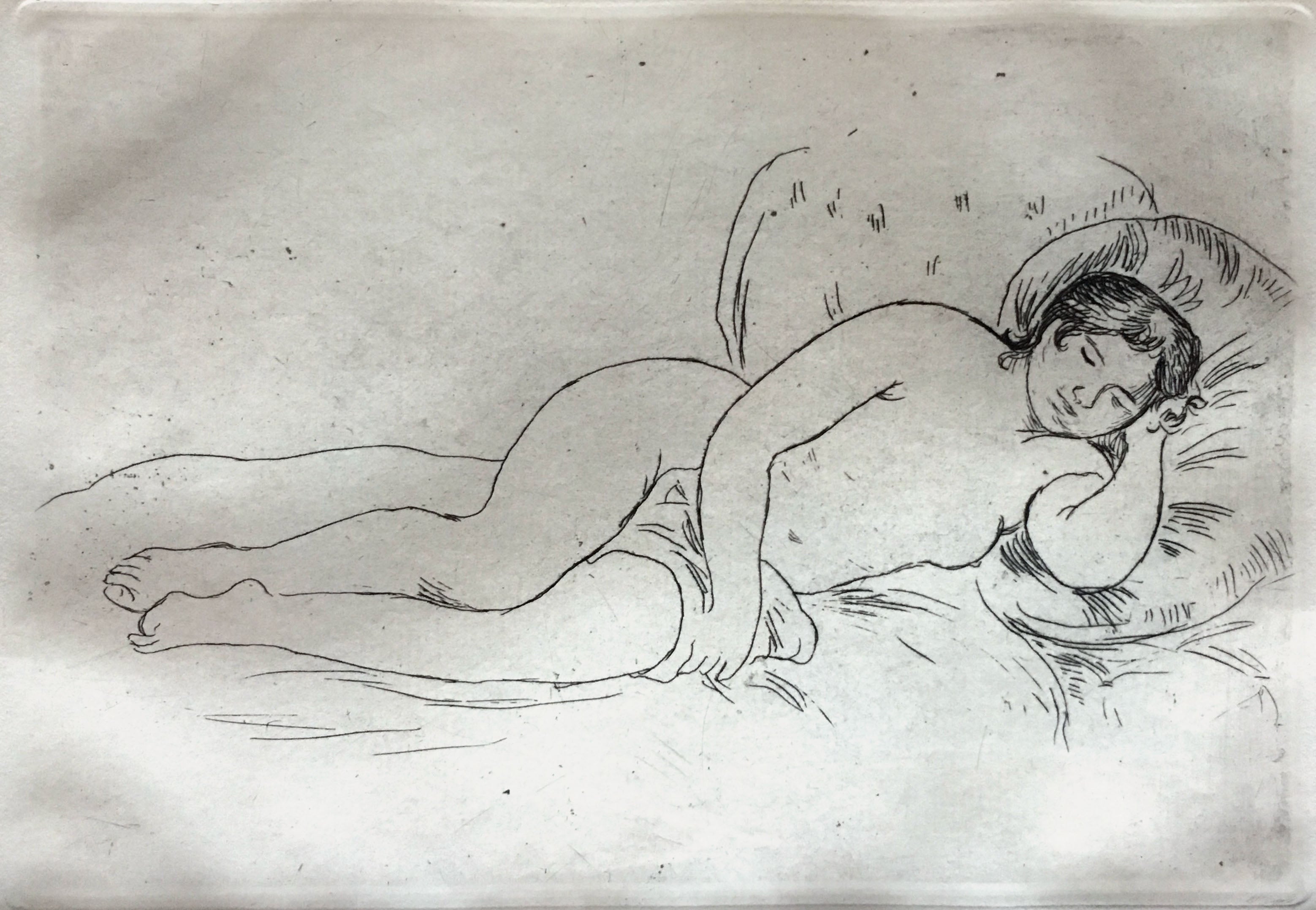 Pierre-Auguste Renoir - Femme nue couchee