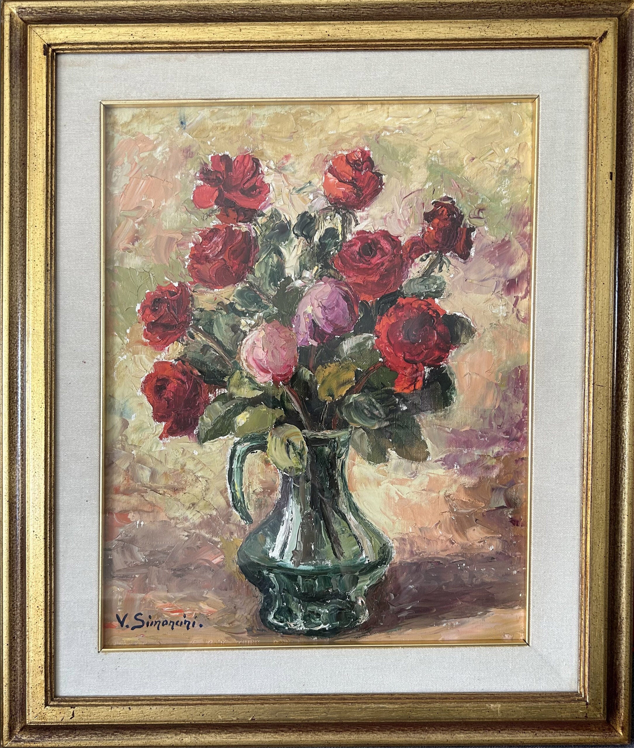 V. Simoncini - Jarrón de flores