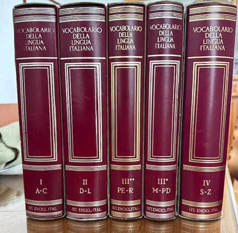 Italian Language Dictionary - Treccani (5 Volumes)