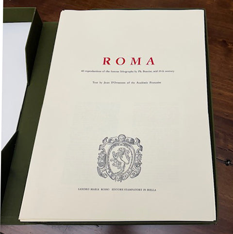 Roma. 60 reproducciones de litografías de Benoist - Sandro Maria Rossi Editore