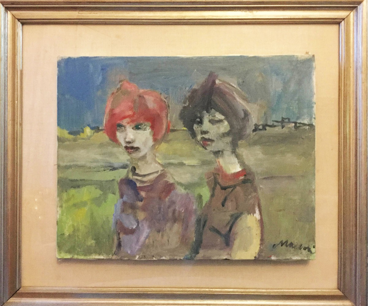 Mino Maccari - Due prostitute in periferia