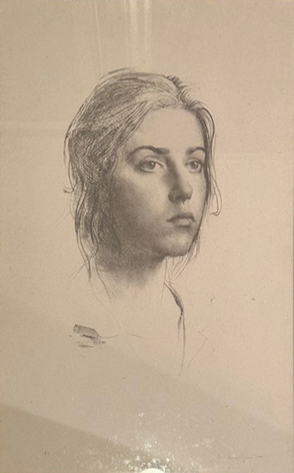 Pietro Annigoni - Untitled (female face)