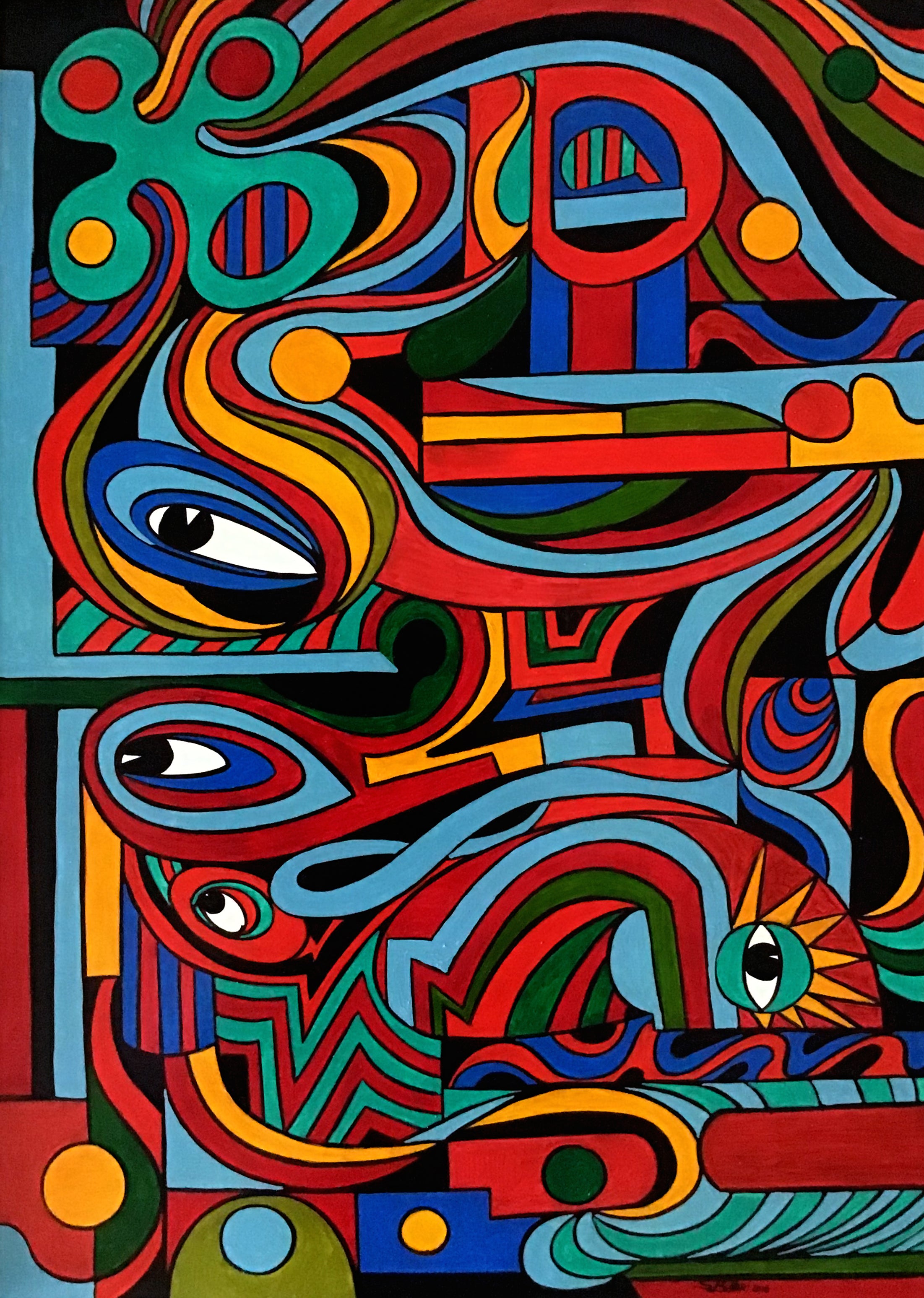 Sergio Billeri - Composición 10 - Ojos
