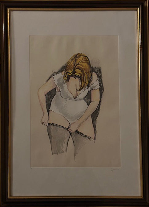 Renato Guttuso - Woman with Stockings