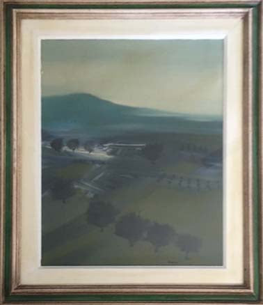 Manlio Bacosi - Senza titolo (paesaggio) - Olio su tela