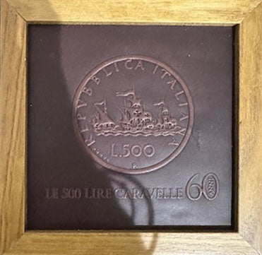 Banderas de 500 liras contra el viento de 1957 y Carabelas de 500 liras de 1958 - Editalia IPZS