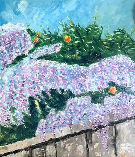 Gaetano Avizzano - Wisteria on Orange Tree