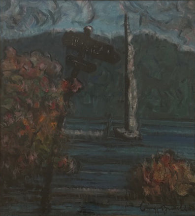 Giuseppe Brocchi - Tarde en el lago Sebino