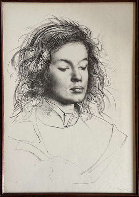 Pietro Annigoni - Untitled (Female Portrait)