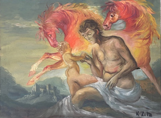 Rodolfo Zito - Dionisio che esce dalla coscia di Zeus