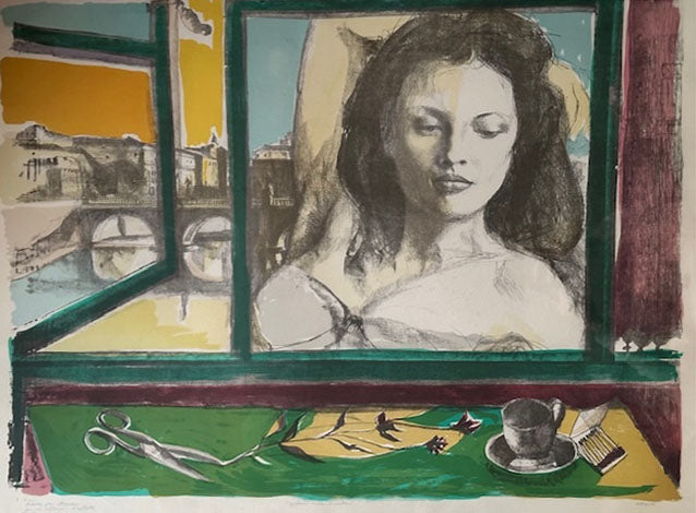Ugo Attardi - Untitled (Reflections on the Window)