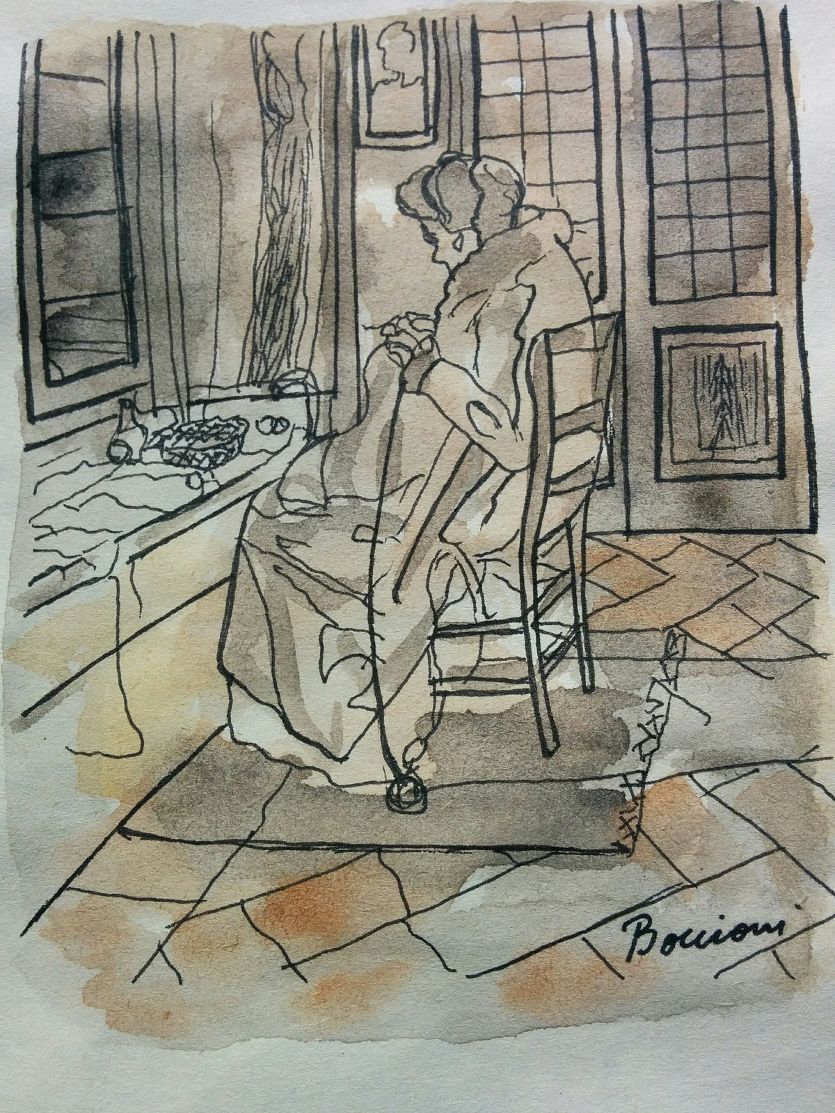 Umberto Boccioni - Madre Costura