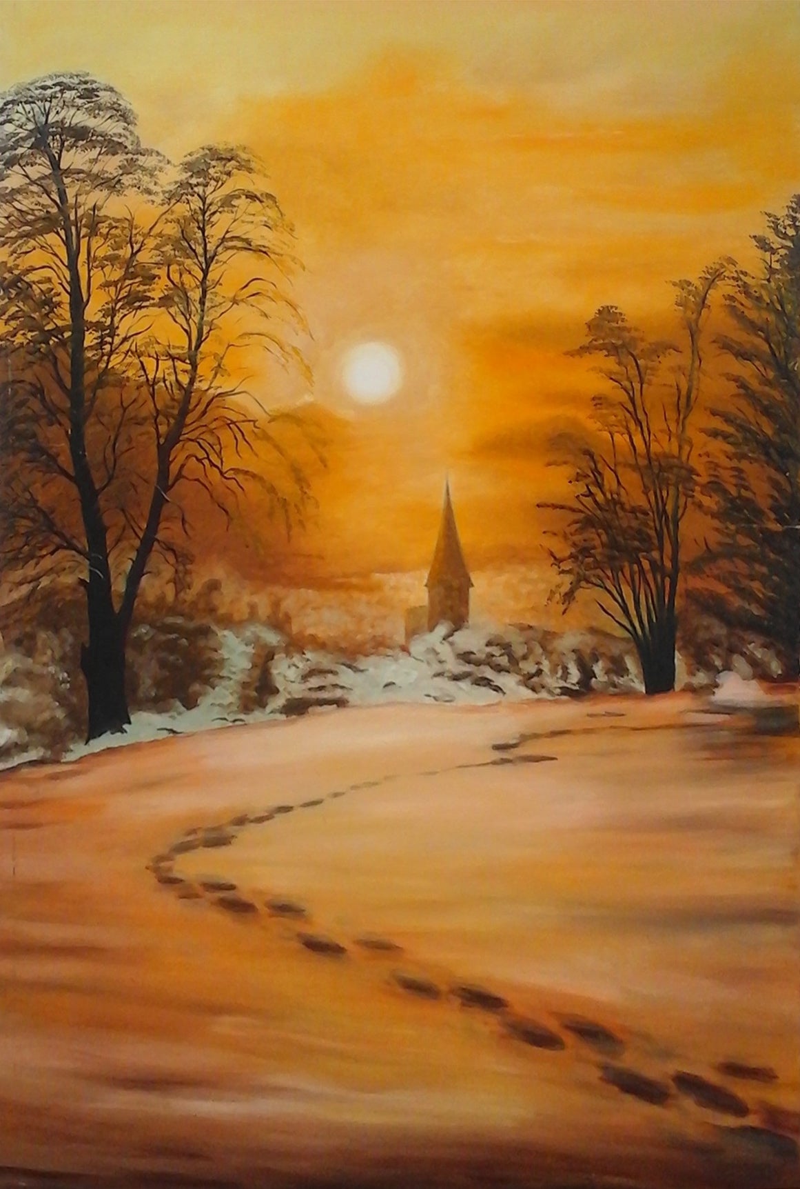Cornelia Baciu - Sunset over the City