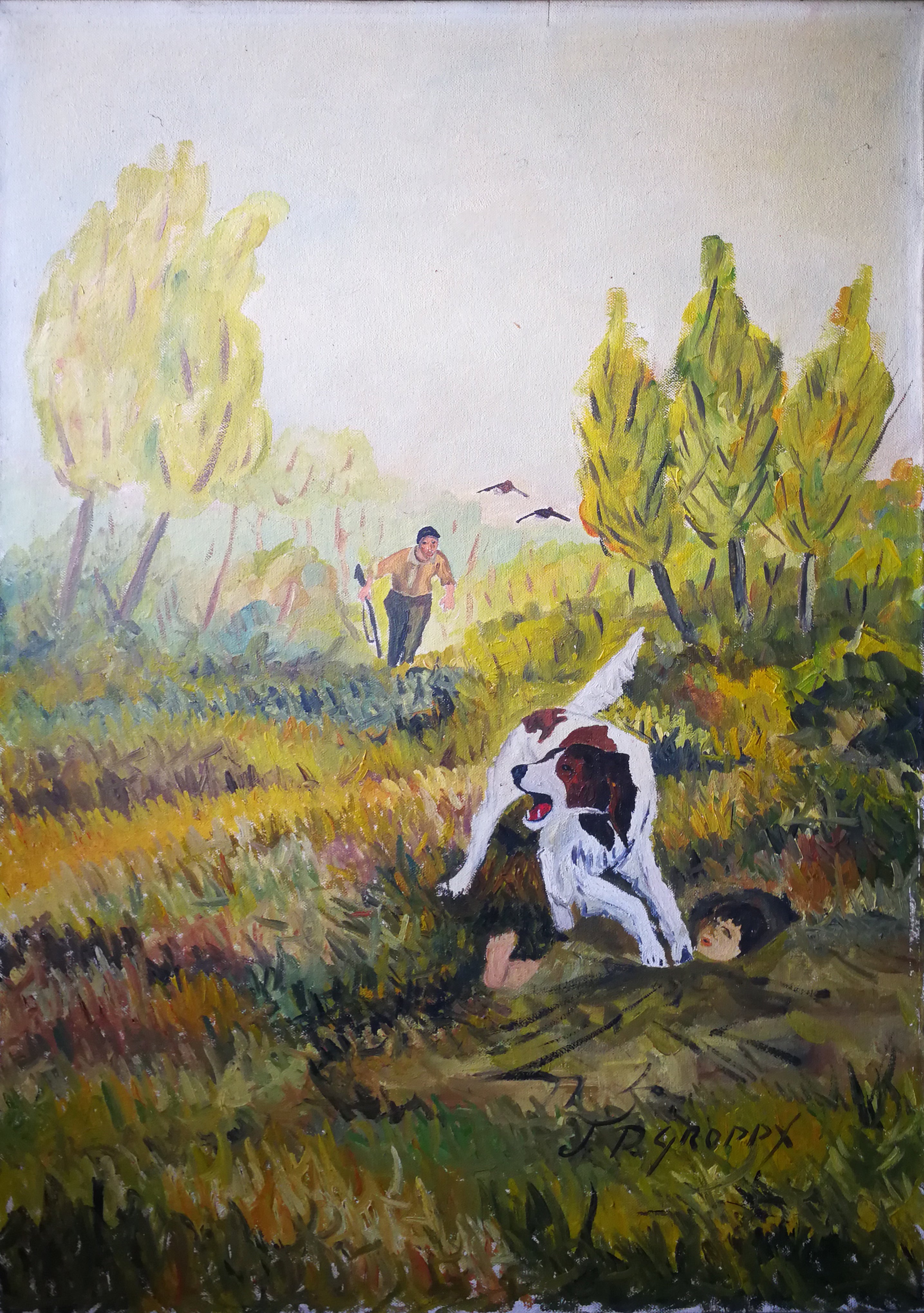 Jean-Pierre Groppx - Scena di caccia