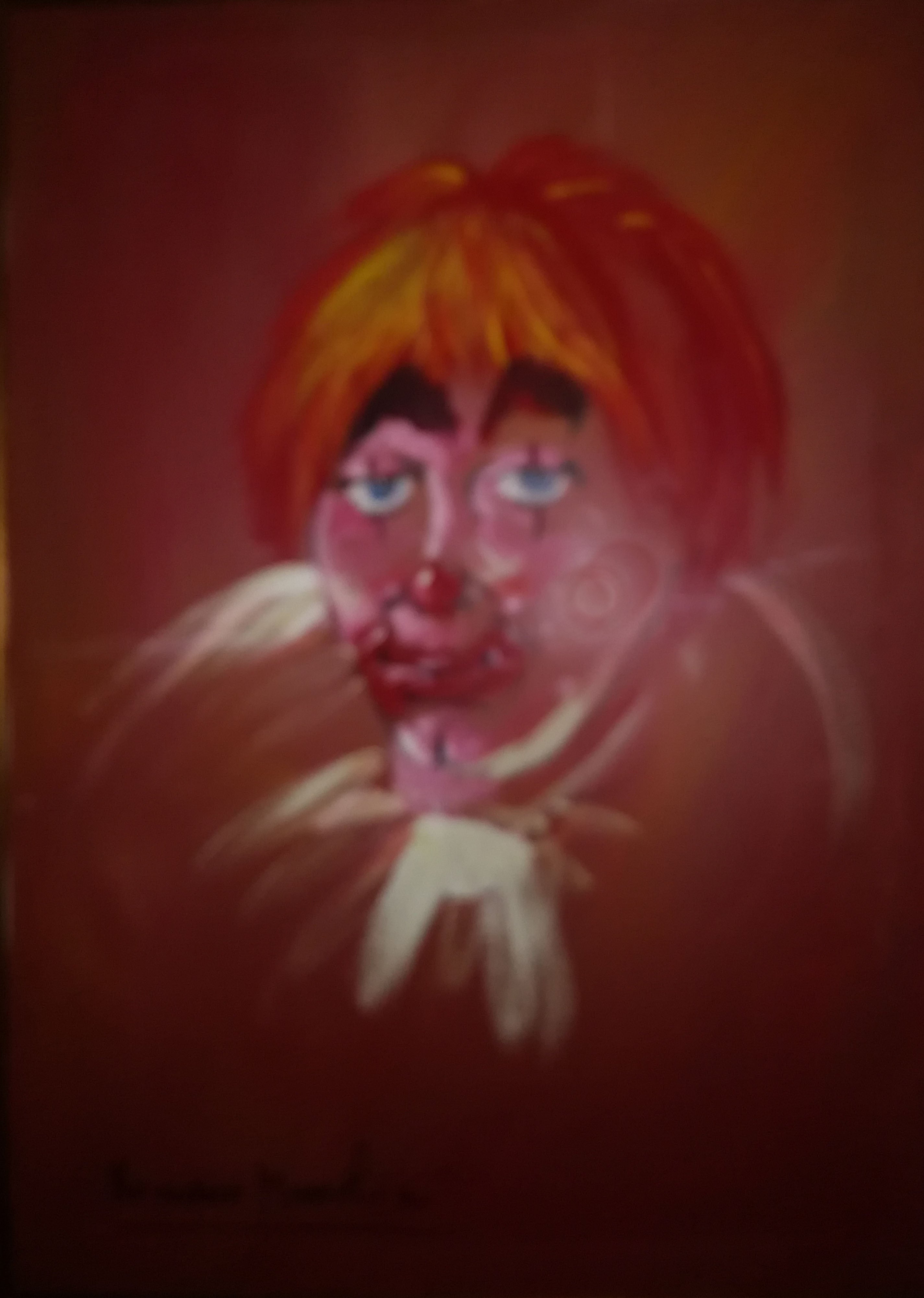 Romano Mussolini - Clown in Red