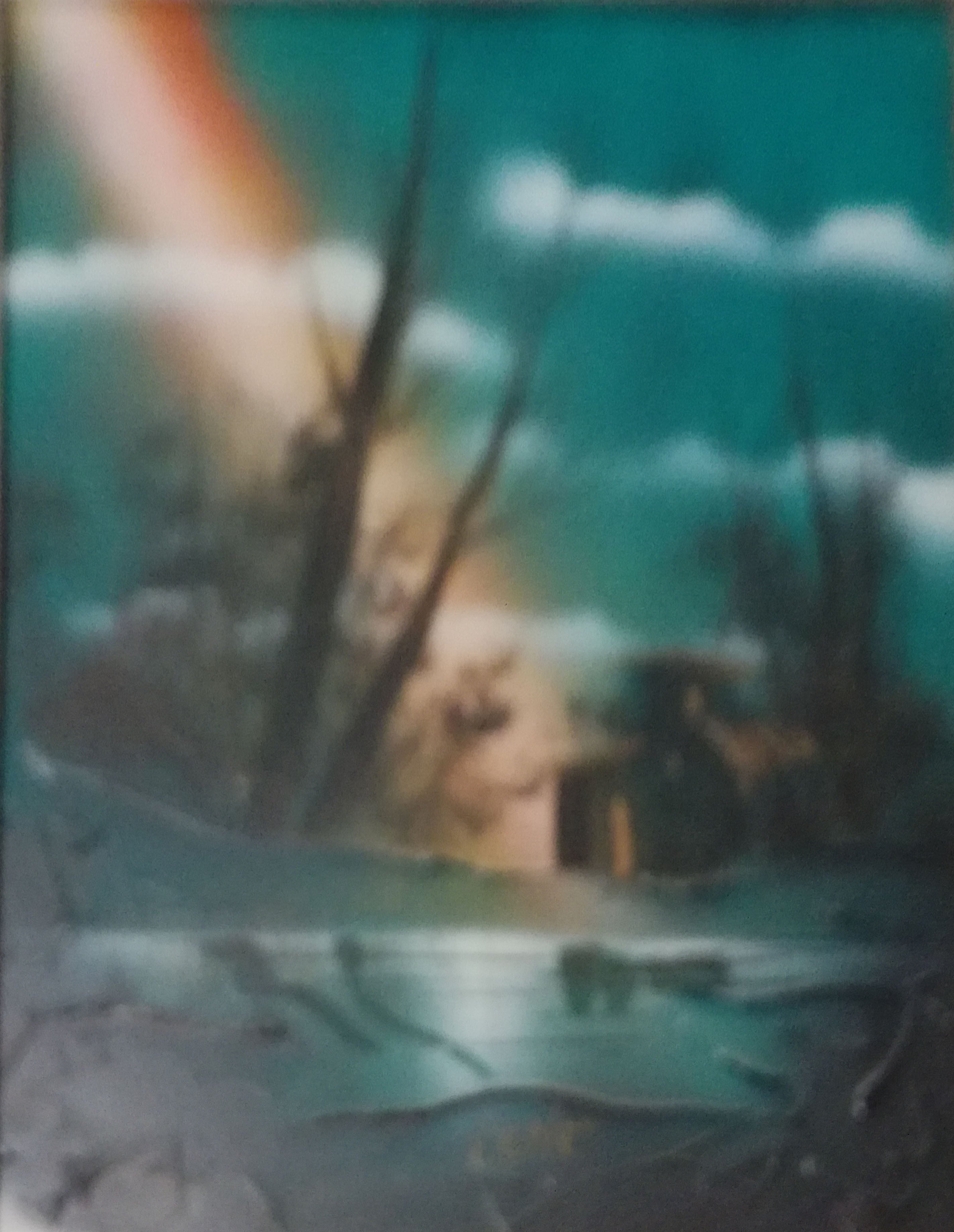 Unknown Artist - Boat on White