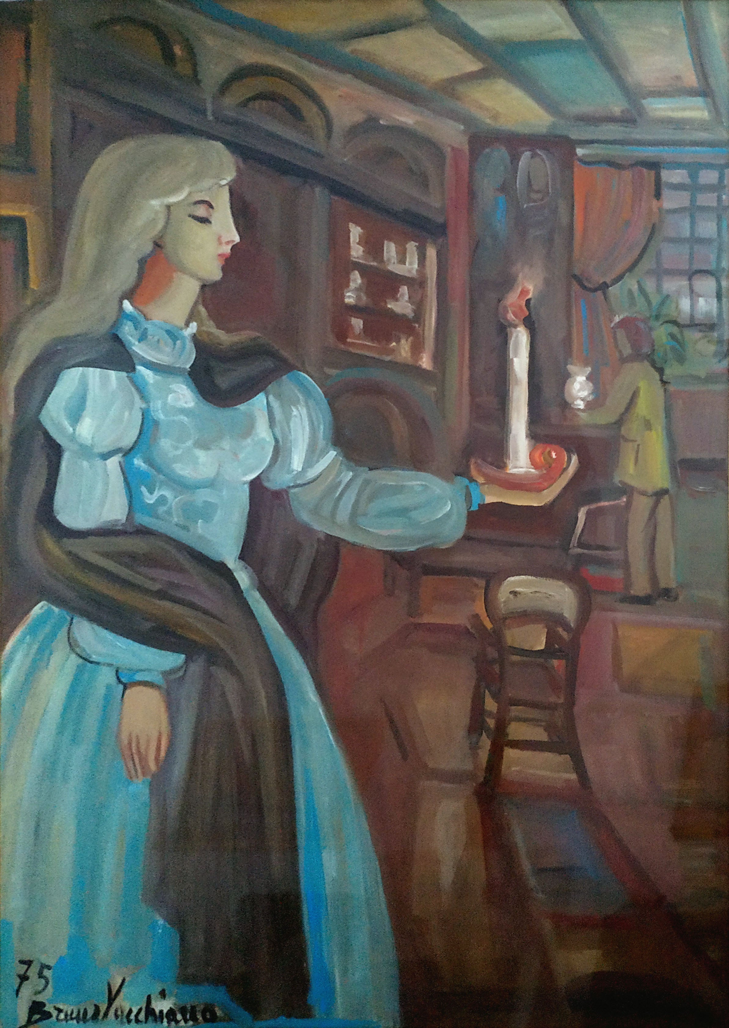 Bruno Vacchiano - Donna con lume