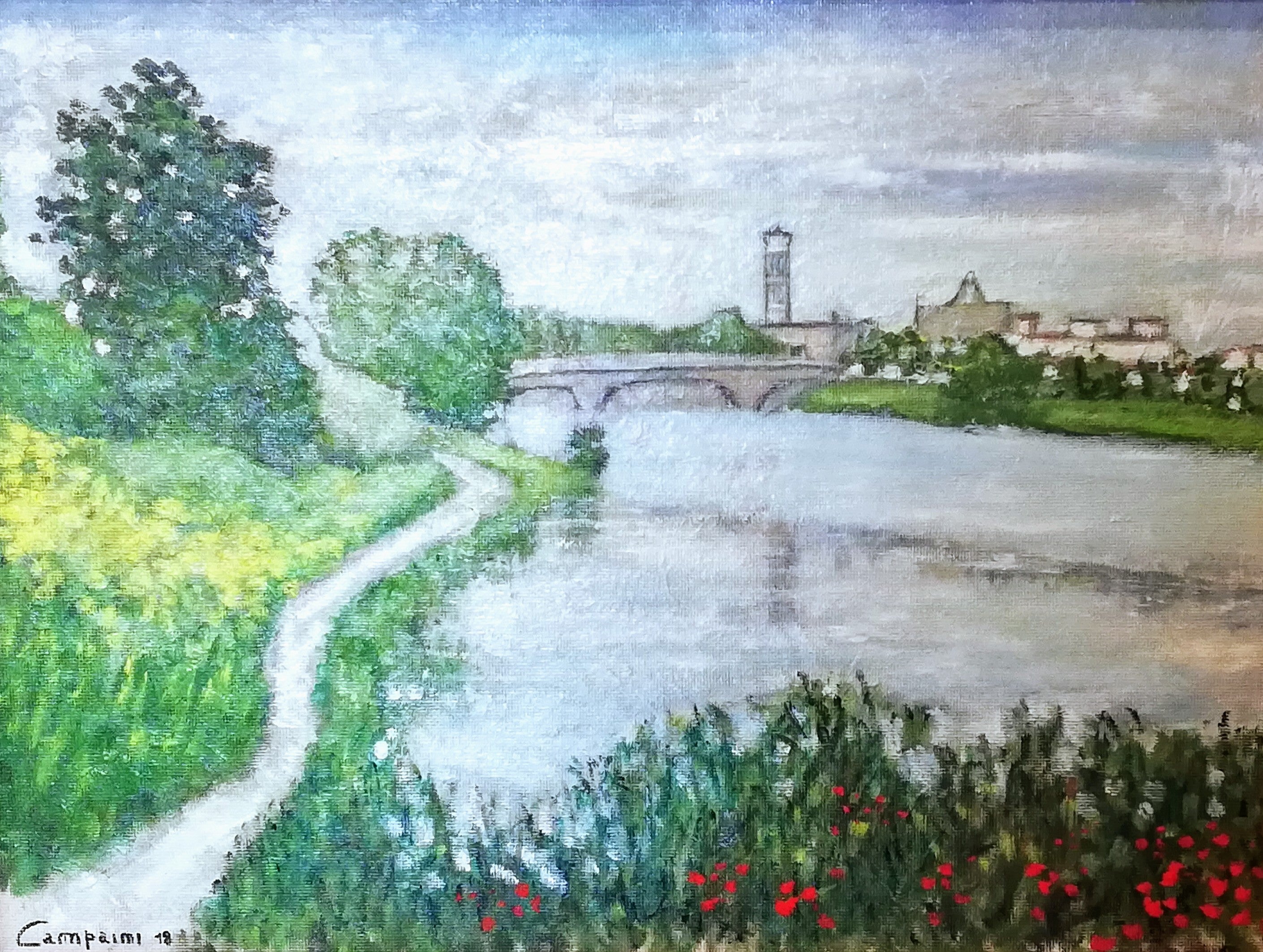 Luca Campaini - Vista del Bisenzio en Prato