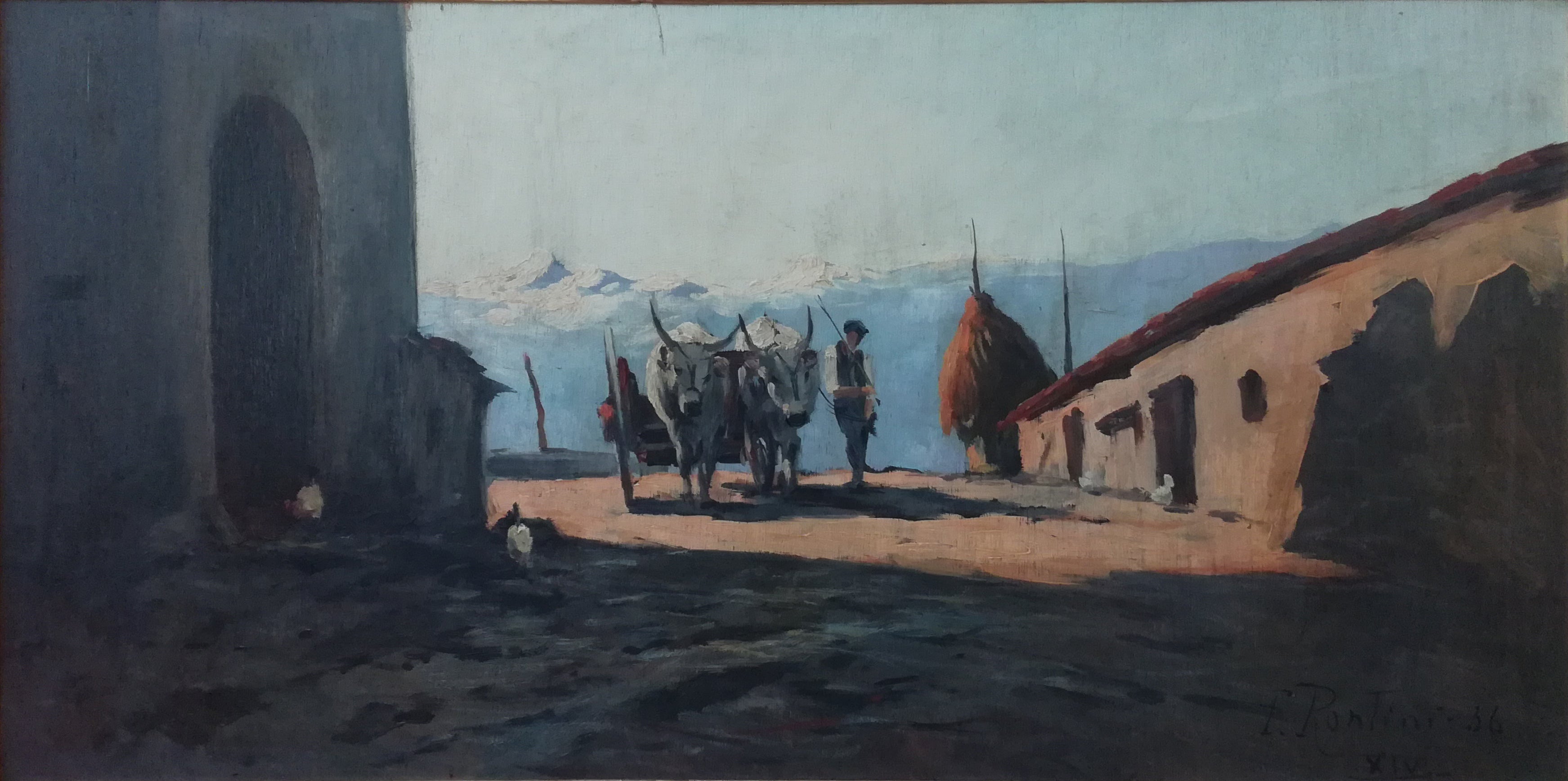 Ferruccio Rontini - Cart with Oxen