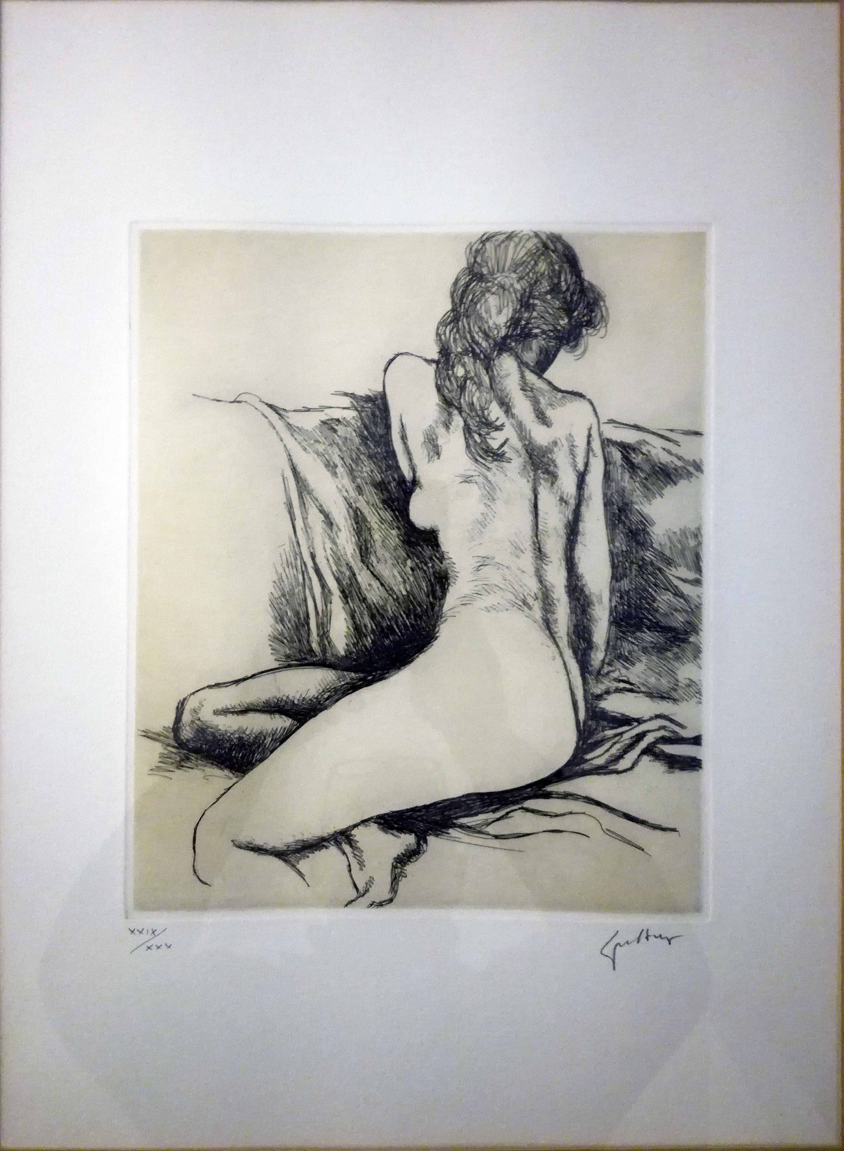 Renato Guttuso - Desnudo de espaldas