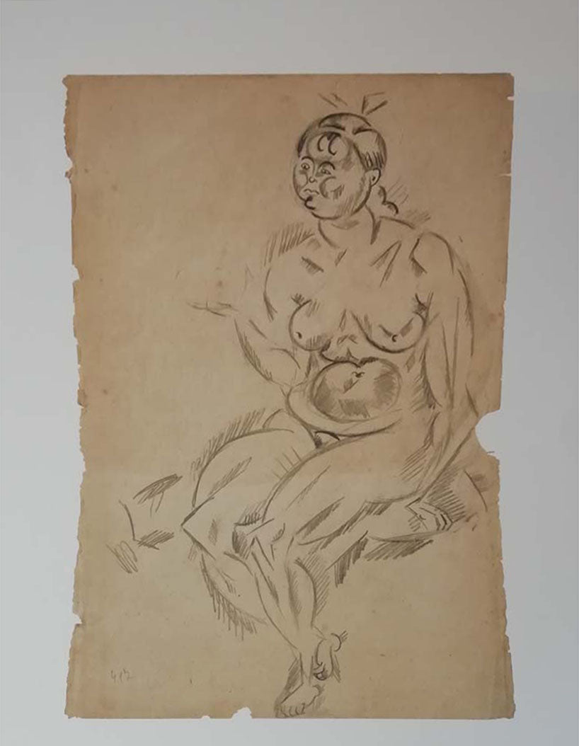Edizioni Seat - Donna nuda seduta - Joan Mirò