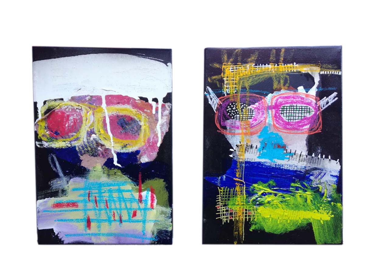 Lionel Yamadjako - Diptych