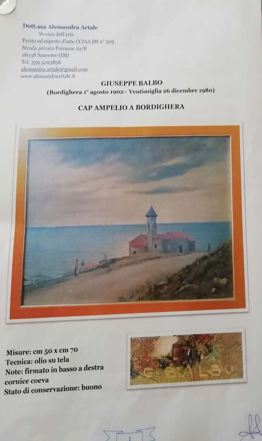 Giuseppe Balbo - Cap Ampelio en Bordighera