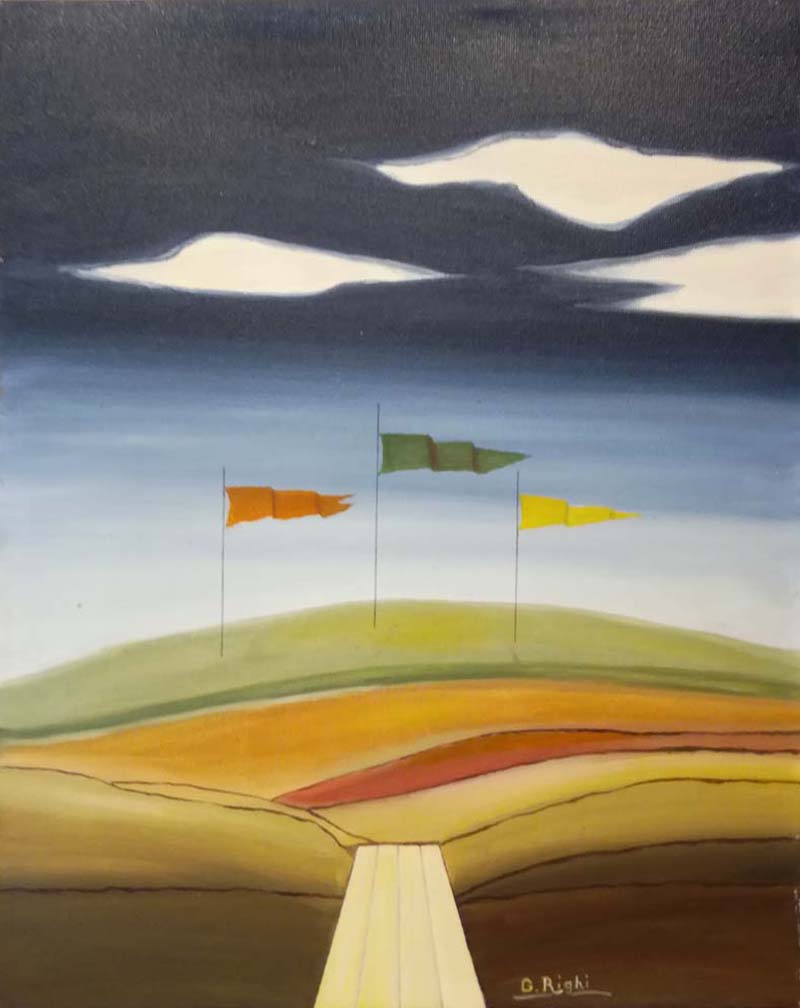 Giuliano Righi Rinaldini - The Hill of Flags