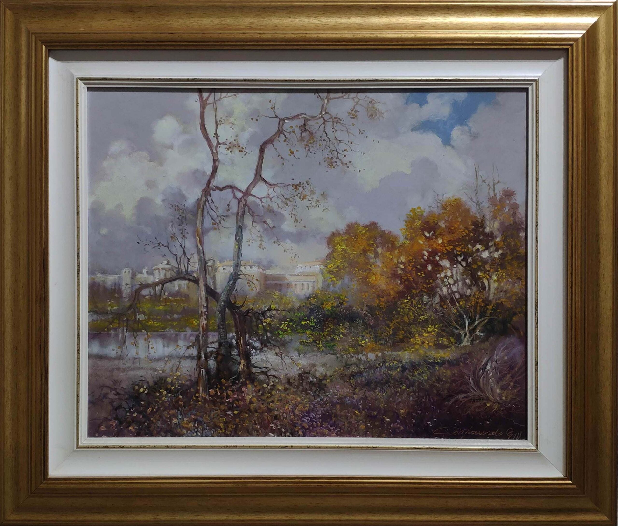 Giuseppe Carpanedo - Venaria from the Ceronda River